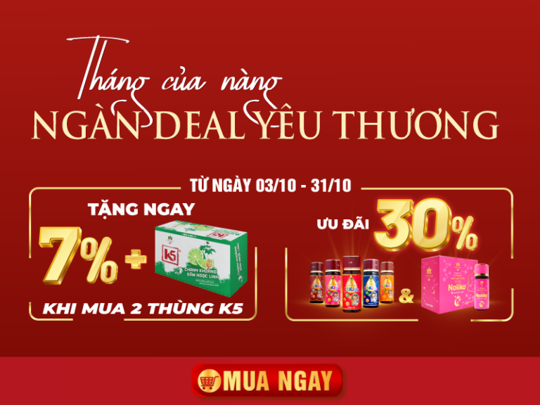 Chương trình ưu đãi tháng 10 của K5.