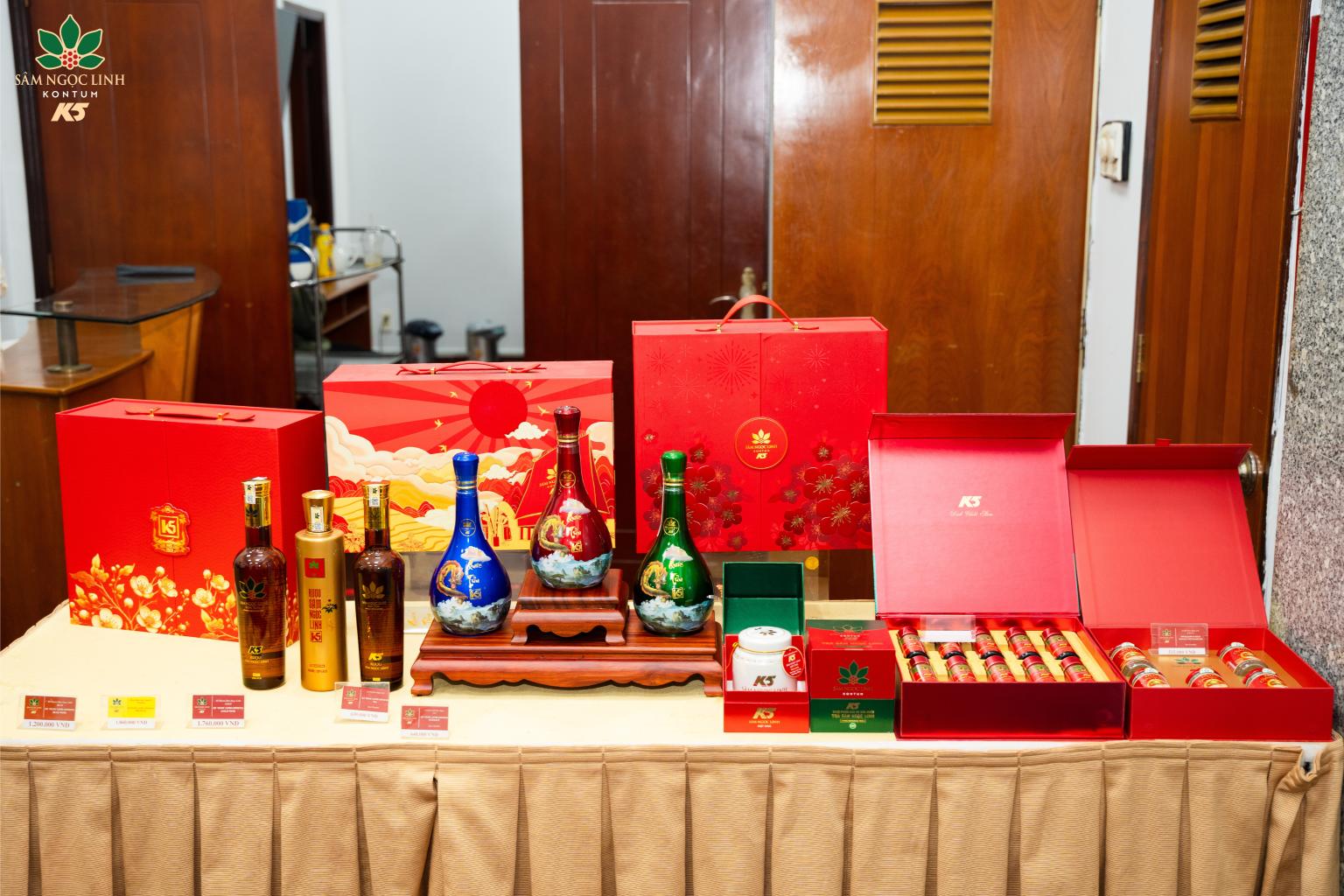 Gian hàng Sâm Ngọc Linh K5 tại VCCI-HCM.